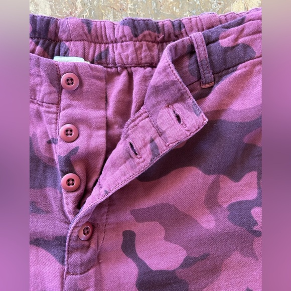 Sundance | Women’s merlot wine colored utility jogger pants, button front, sz S - Picture 8 of 15